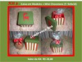 Kit 3 - Caixa em Madeira + Mini Chocotone (Tamanho: 9x9x10)